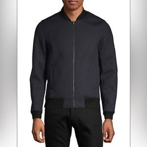 En Thread Neoprene Mens Bomber Jacket - Medium